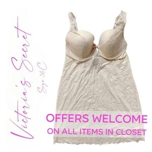 Victoria's Secret Shimmery Gold Chemise